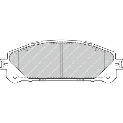 Zdjęcie Zestaw klocków hamulcowych, hamulce tarczowe FERODO FDB4354