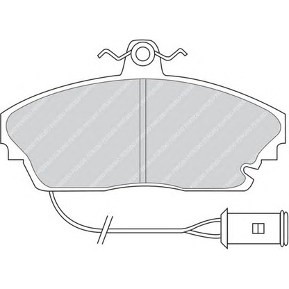 Фото Комплект тормозных колодок, дисковый тормоз FERODO FDB445