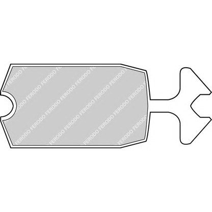 Photo Brake Pad Set, disc brake FERODO FDB57B