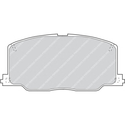 Фото Комплект тормозных колодок, дисковый тормоз FERODO FDB602