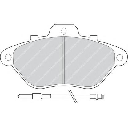 Фото Комплект тормозных колодок, дисковый тормоз FERODO FDB614