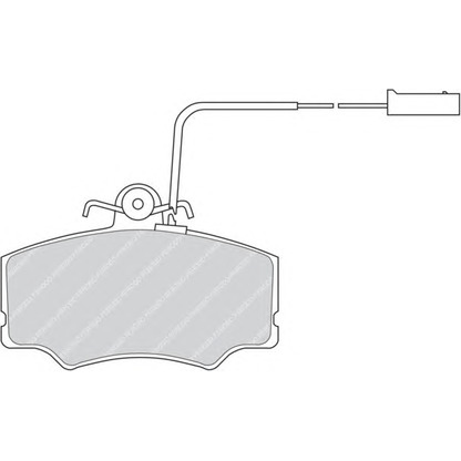 Фото Комплект тормозных колодок, дисковый тормоз FERODO FDB647