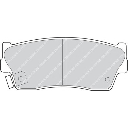 Foto Bremsbelagsatz, Scheibenbremse FERODO FDB712
