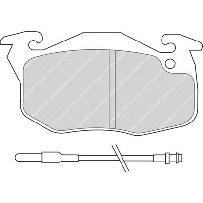 Фото Комплект тормозных колодок, дисковый тормоз FERODO FDB730