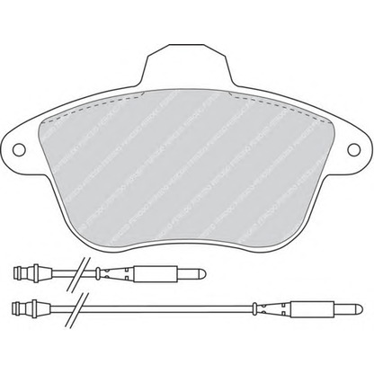 Photo Brake Pad Set, disc brake FERODO FDB746