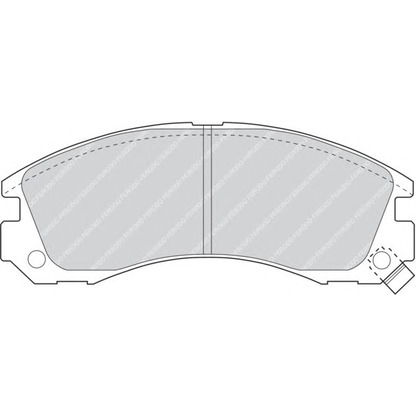 Photo Brake Pad Set, disc brake FERODO FDB765