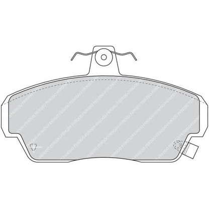 Photo Brake Pad Set, disc brake FERODO FDB771