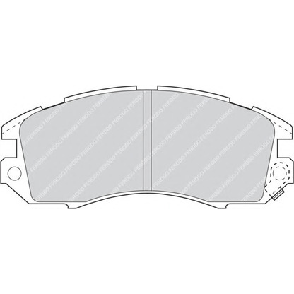 Фото Комплект тормозных колодок, дисковый тормоз FERODO FDB789