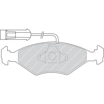 Photo Brake Pad Set, disc brake FERODO FDB912