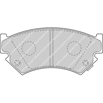 Фото Комплект тормозных колодок, дисковый тормоз FERODO FDB918