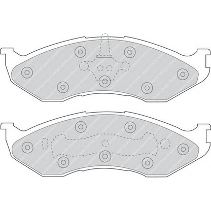 Photo Brake Pad Set, disc brake FERODO FDB929