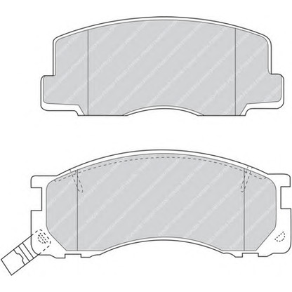 Фото Комплект тормозных колодок, дисковый тормоз FERODO FDB930
