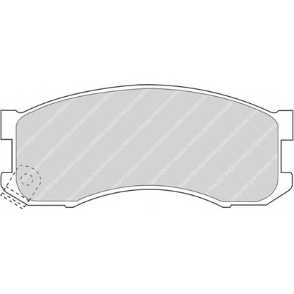 Photo Brake Pad Set, disc brake FERODO FDB939