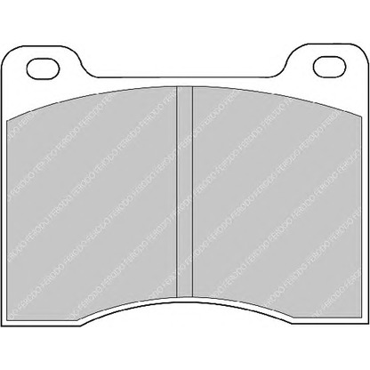 Foto Juego de pastillas de freno FERODO FDB990