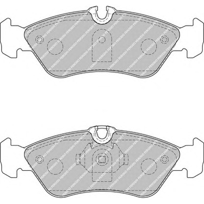 Фото Комплект тормозных колодок, дисковый тормоз FERODO FVR1876