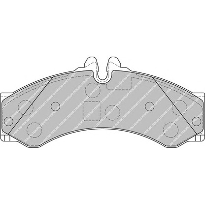 Фото Комплект тормозных колодок, дисковый тормоз FERODO FVR1879