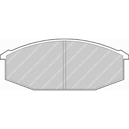 Фото Комплект тормозных колодок, дисковый тормоз FERODO FVR215