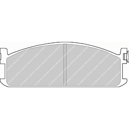 Photo Brake Pad Set, disc brake FERODO FVR418