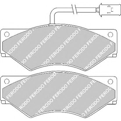 Foto Bremsbelagsatz, Scheibenbremse FERODO FVR852