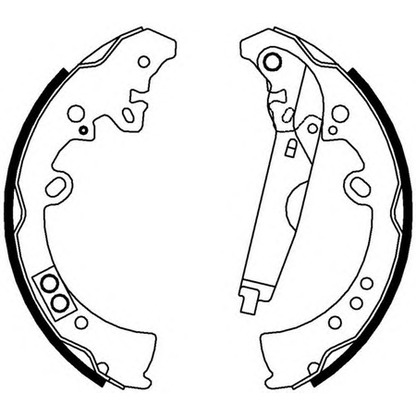 Photo Brake Shoe Set, parking brake FERODO FSB4010