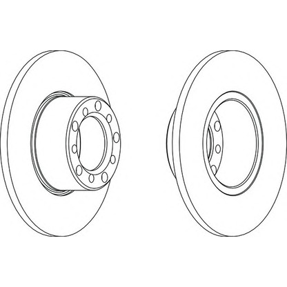 Photo Brake Disc FERODO DDF008