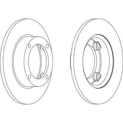 Photo Brake Disc FERODO DDF073