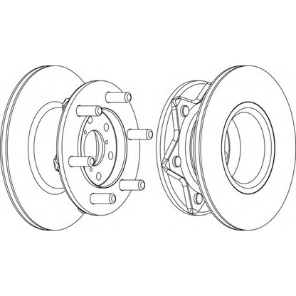 Photo Brake Disc FERODO DDF089