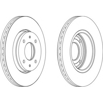 Photo Brake Disc FERODO DDF1068