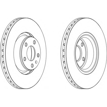 Photo Brake Disc FERODO DDF1277