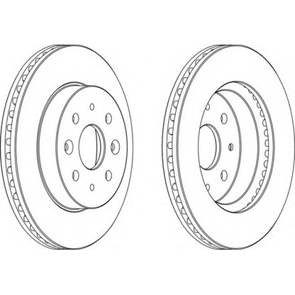 Photo Brake Disc FERODO DDF1542