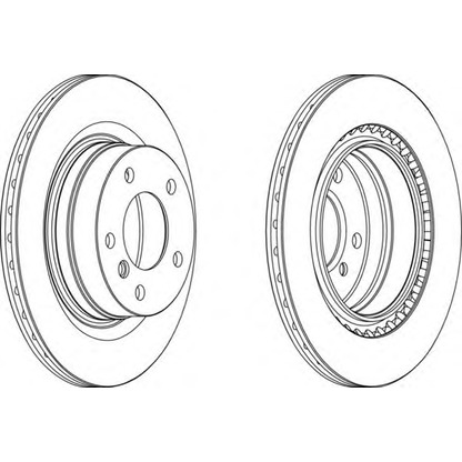 Photo Brake Disc FERODO DDF1549