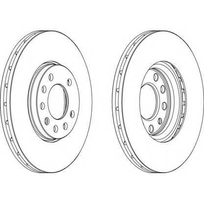 Photo Brake Disc FERODO DDF1678