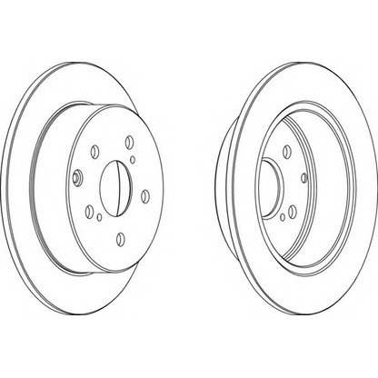 Zdjęcie Tarcza hamulcowa FERODO DDF1704