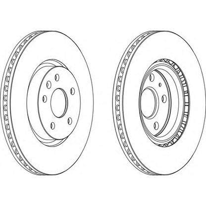 Photo Brake Disc FERODO DDF1723C