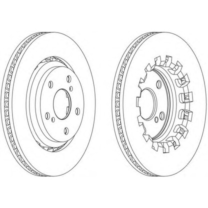 Photo Brake Disc FERODO DDF2269C