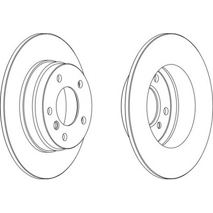 Photo Disque de frein FERODO DDF249