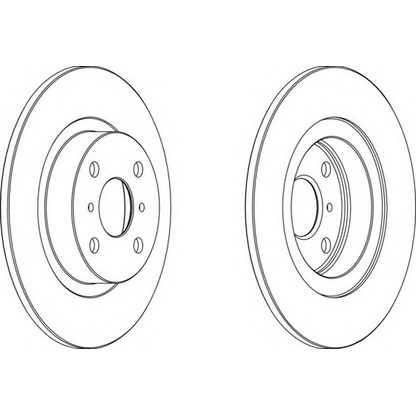 Zdjęcie Tarcza hamulcowa FERODO DDF504