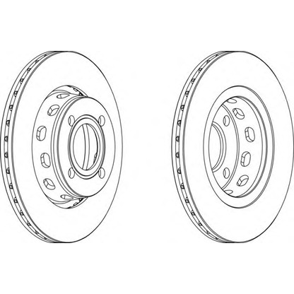 Zdjęcie Tarcza hamulcowa FERODO DDF517
