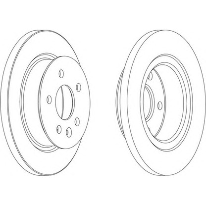 Photo Brake Disc FERODO DDF547