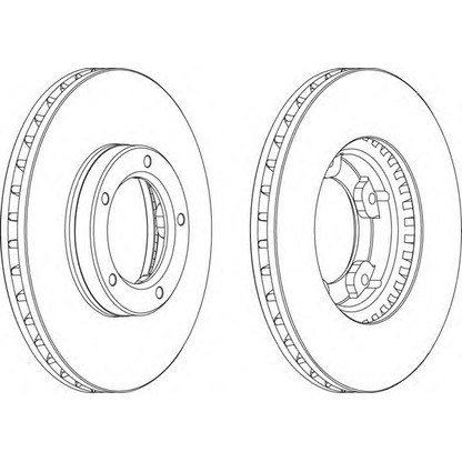 Zdjęcie Tarcza hamulcowa FERODO DDF703