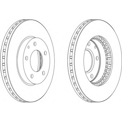 Photo Brake Disc FERODO DDF738