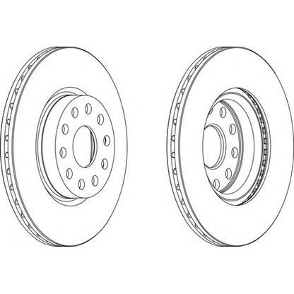 Photo Brake Disc FERODO DDF803