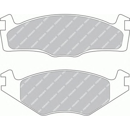 Photo Kit de plaquettes de frein, frein à disque FERODO FSL1072