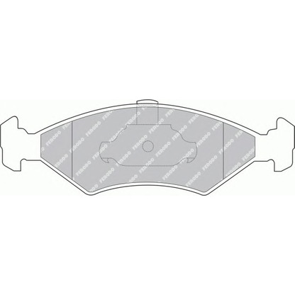 Фото Комплект тормозных колодок, дисковый тормоз FERODO FSL1081