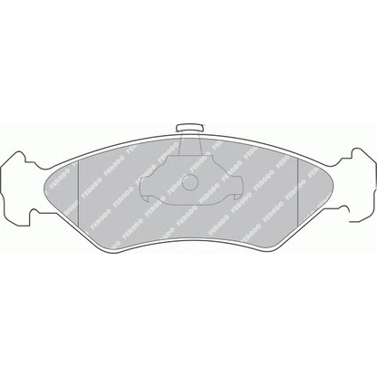 Фото Комплект тормозных колодок, дисковый тормоз FERODO FSL1082