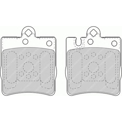 Фото Комплект тормозных колодок, дисковый тормоз FERODO FSL1322