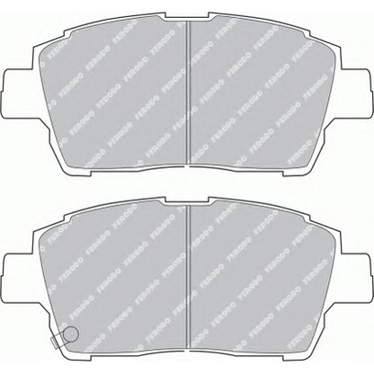 Фото Комплект тормозных колодок, дисковый тормоз FERODO FSL1392