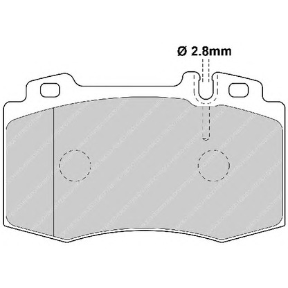 Photo Kit de plaquettes de frein, frein à disque FERODO FSL1426