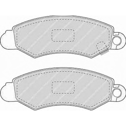 Photo Brake Pad Set, disc brake FERODO FSL1459