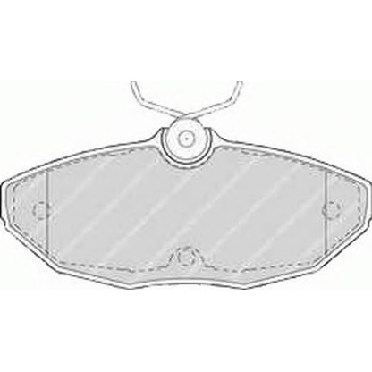 Photo Brake Pad Set, disc brake FERODO FSL1486